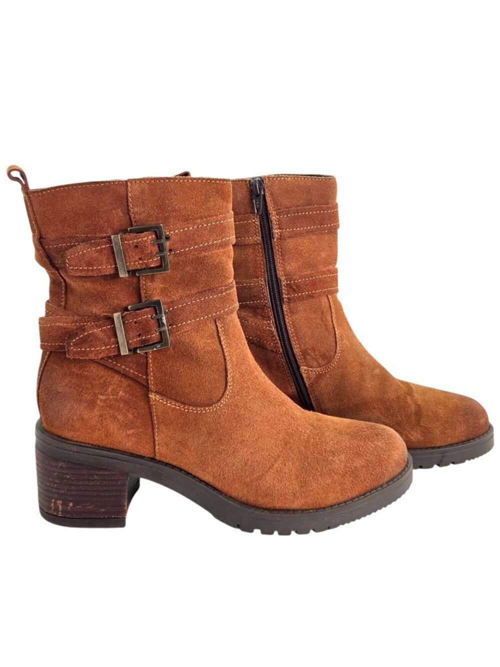 Vintage Foundry Co Charmaine Tan Suede Ankle Boots Sz 10 Westerncore